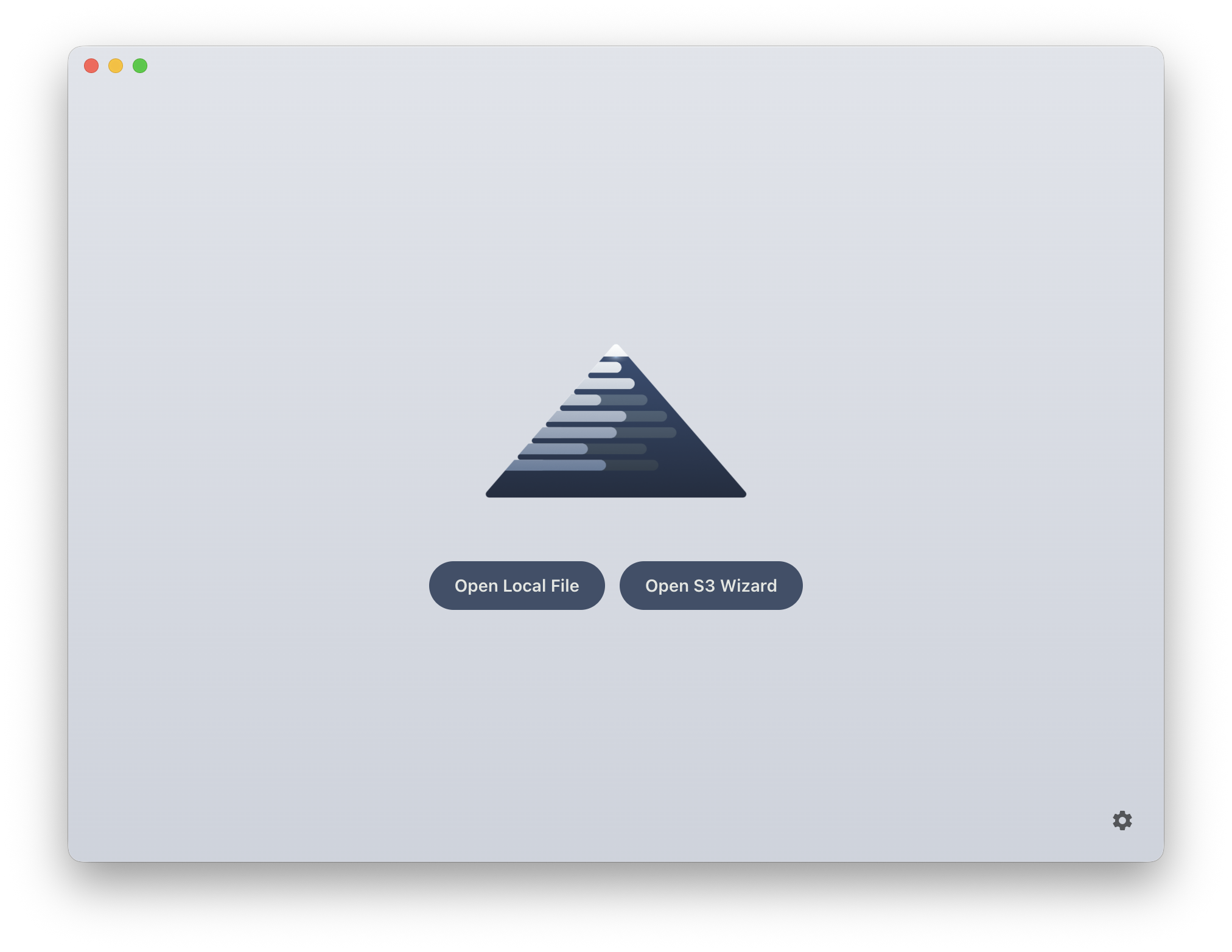 Welcome screen